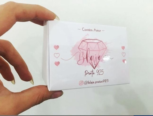 Kit Tag Personalizada Semi Joia Sacolinha Cartinha Adesivo