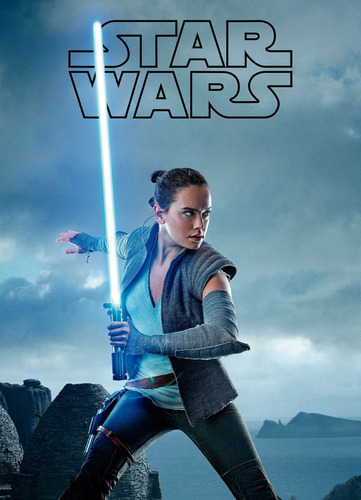 Poster Decorativo Cine Clásico Película Star Wars - Rey