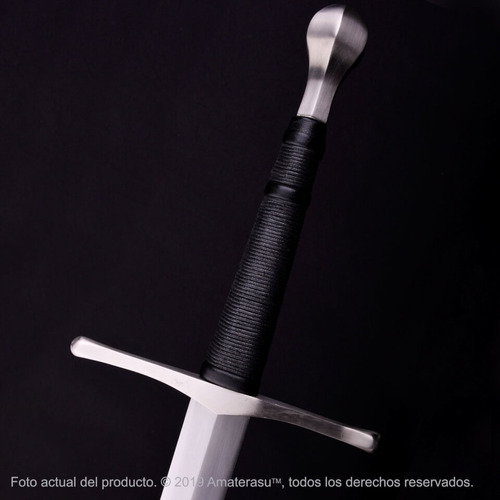 Imagen 4 de 9 de Espada Mano Y Media Cruzada Templaria Medieval Forjada Full