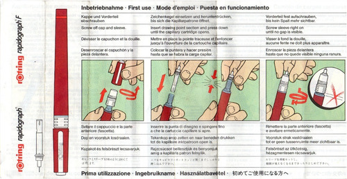 Imagen 5 de 8 de Estilógrafo Rotring Rapidograph .10