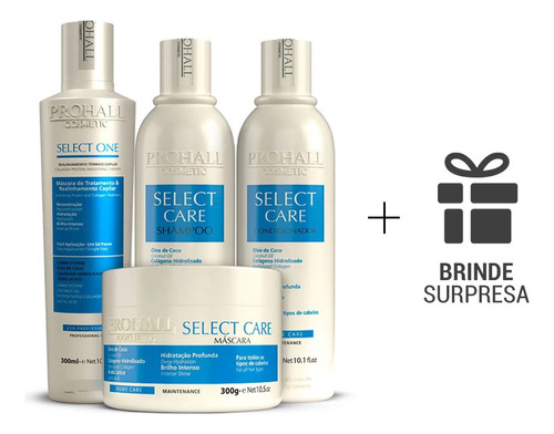 Select One 300ml + Kit Select Care Pós Progressiva Prohall