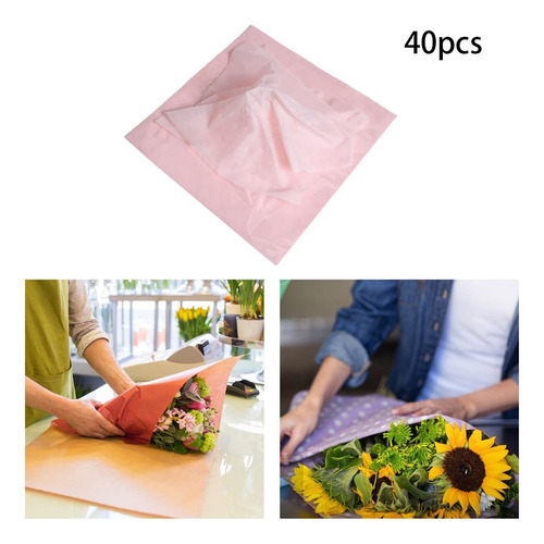 2 Surtido De Papel De Regalo Floral Premium Para 30cmx30cm