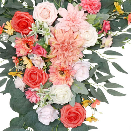 2 Uds Arco De Boda Flores Artificiales Floral Swag Props