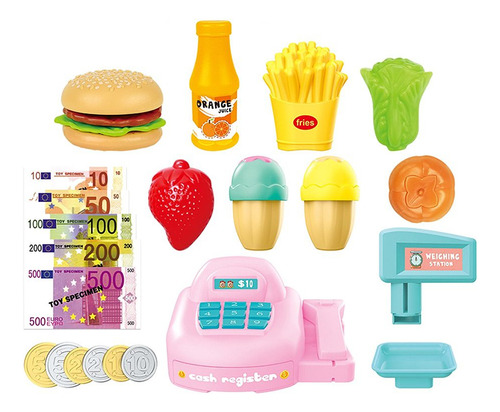 Juego De Alimentos Supermercado Vendedor Niña Dj Toys