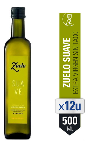 Combo Aceite De Oliva Zuelo Suave 500ml Extra Virgen X12 U