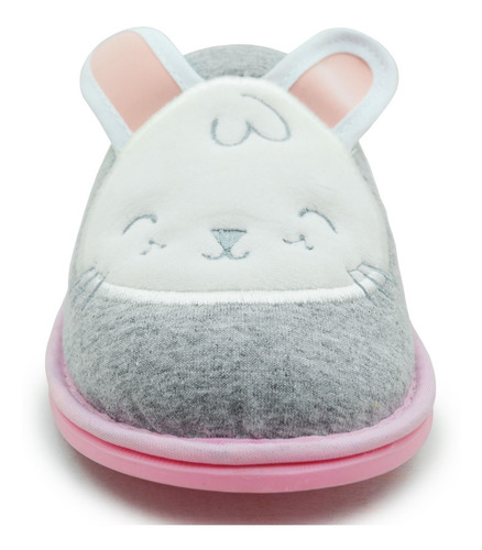 Arra Pantufla Salto De Cama Aacr200093 Gris Conejo Dama