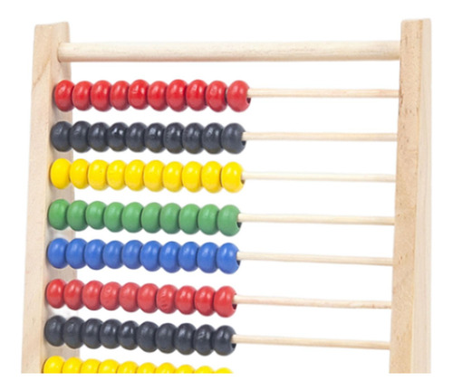 Juguete Educativo Abacus Con 100 Cuentas De S Color Madera