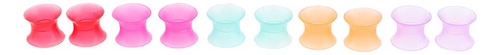 2x 5 Pares / Pieza Novedad Silicona Túneles De Oído