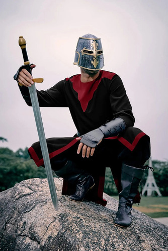 Disfraz Medieval Para Hombre, Disfraz De Caballero De Túnica