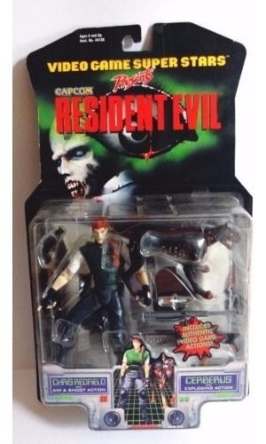 Resident Evil Chris Redfield E Cerberus Toy Biz Lacrado