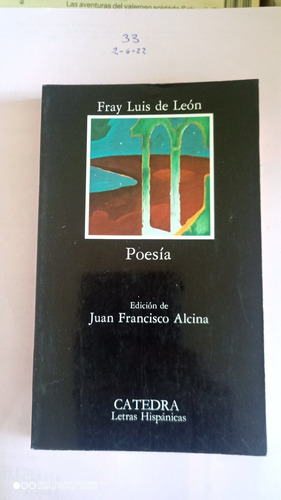 Libro Poesía. Fray Luis De León. Catedra