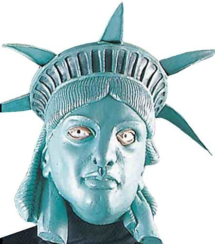 Máscara Del Foro Novedades De La Mujer Miss Liberty Látex, V