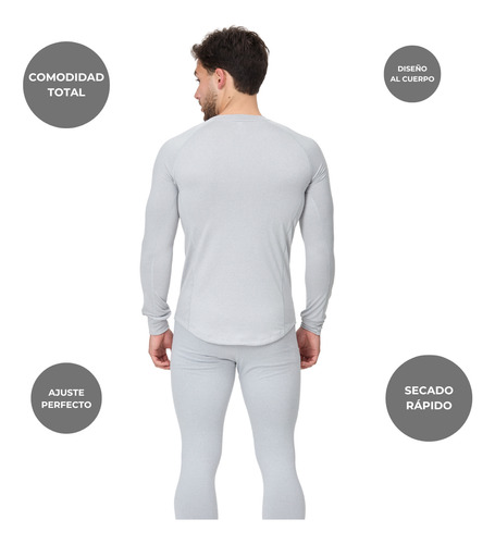 Conjunto Térmico Hombre Frisado Camiseta + Calza Abrigo Oslo