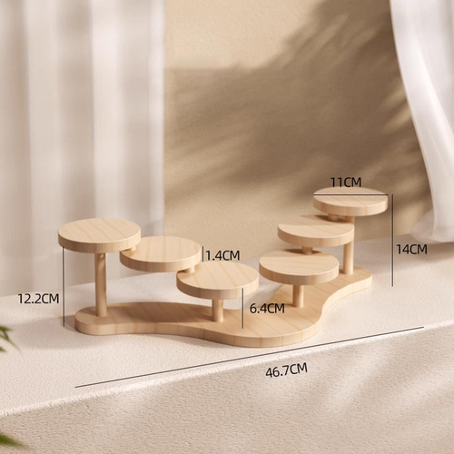 Soporte De Madera Para Cupcakes De Diseño Único Doble Cara