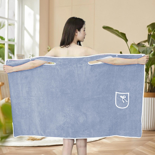 Toalla De Baño Portátil Bata De Ducha Para Mujer Vestido Env