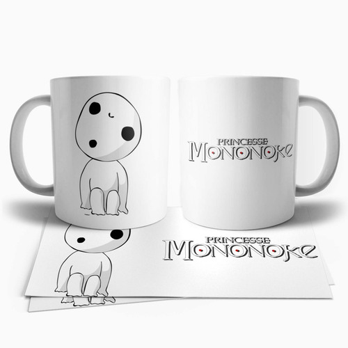 La Princesa Mononoke Kodoma Ghibli Taza Tu Propio Estilo Blanco