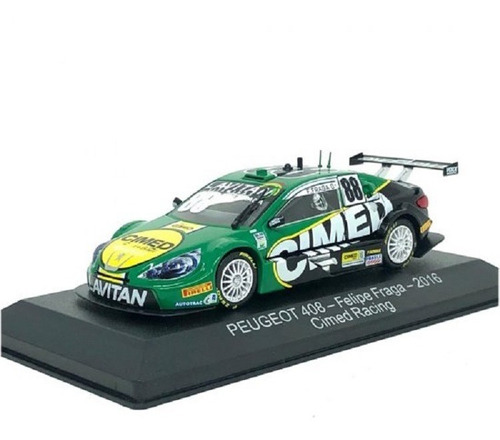 Miniatura Peugeot 408 Stockcar Felipe Fraga 2016 Esc 1/43 