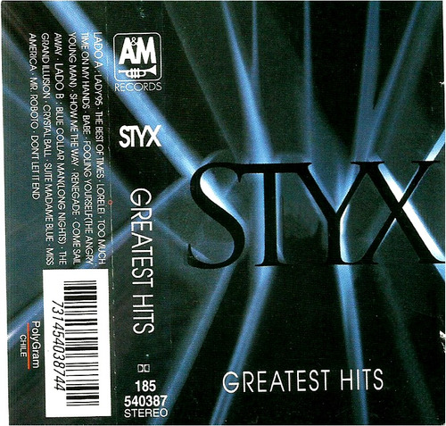 Cassette     Styx    Greatest Hits