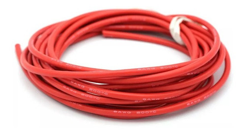 Cable Siliconado 18awg Rojo Alta Temperatura 200ºc X 1 Metro