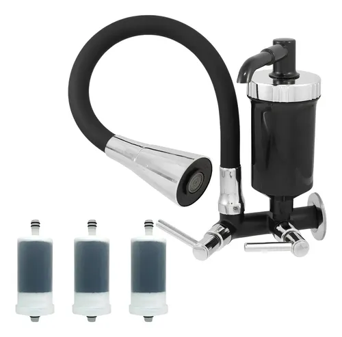 Torneira Casa Premier 2167 com filtro de parede e refil para 3 ve...