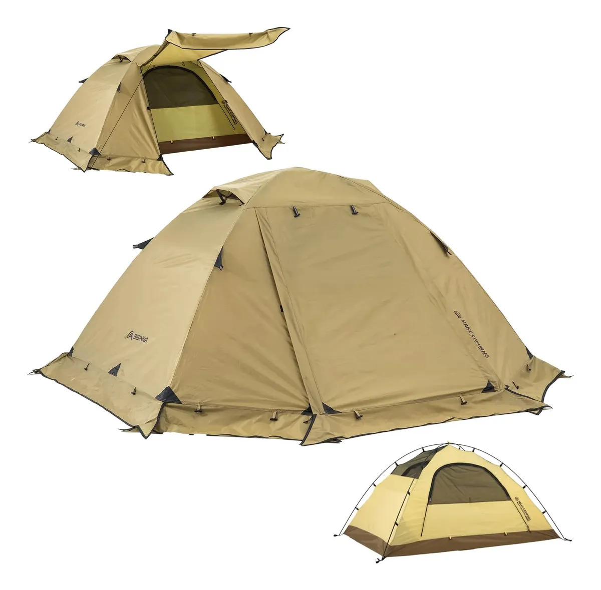 Bisinna Carpa 4 Estaciones 2 Personas Impermeable
