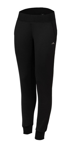 Pantalon Deportivo Con Puño Mujer Frizado Combinado Abyss