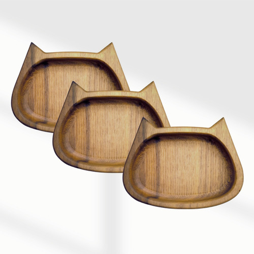 Imagen 2 de 8 de Comedero Plato Para Gatos Combo X 3 Unidades - Envio Gratis