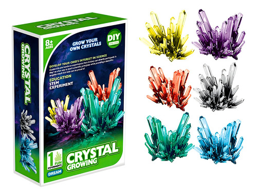 Kit De Ciencia De Cultivo De Cristales - Aventura De Colores