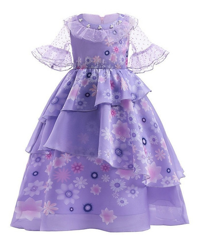 Isabela Encanto Cosplay Vestido De Princesa Púrpura