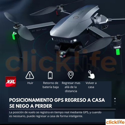 Sg907 Max Dron Profesional 4k Gps Wifi 2 Camaras Accesorios