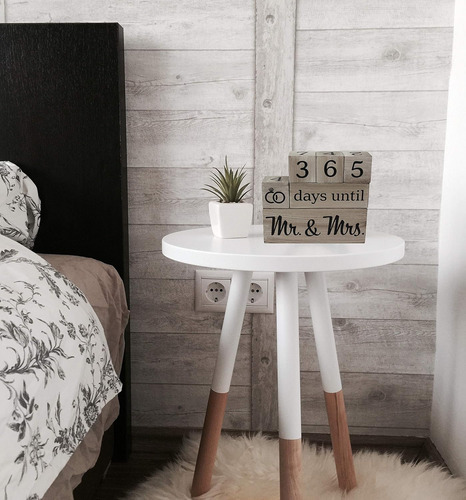 Cuenta Regresiva En Bloques Madera Boda