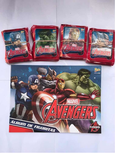 Figuritas Avengers Álbum + 100 Sobres