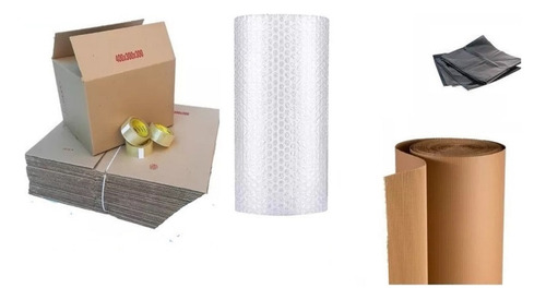 Kit  Mudanza-super-cajas+cintas+carton+globito+stretch + Ver