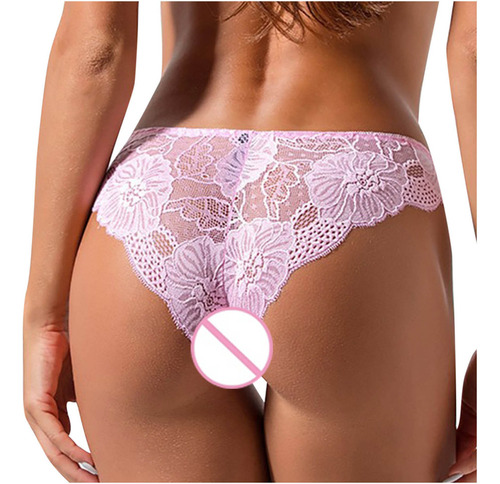 Bragas De Mujer Con Bonito Diseño De Lazo, Encaje Completo,