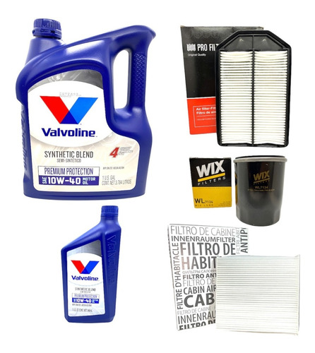 Kit Service 3 Filtros Y Aceite 10w40 Honda Crv 2.4 07 A 11