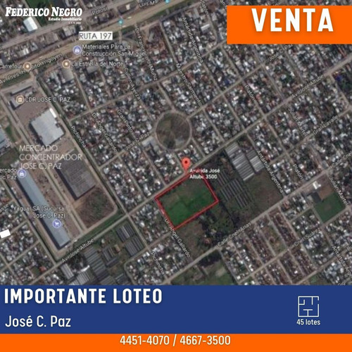 Terreno En Venta En José C Paz