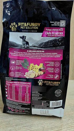 Alimento Para Cães Filhote Porte Pequeno Frango C/ Batata 3k