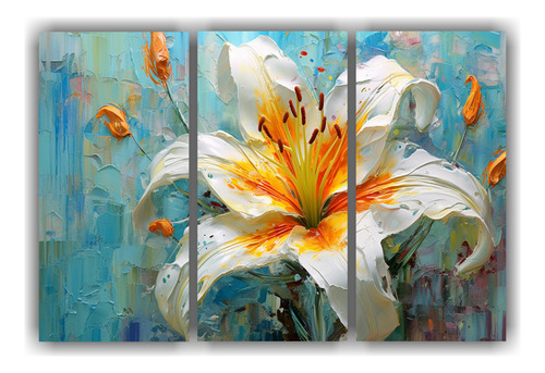 Tres Canvas Conceptos Rosas Composición Equilibrada 60x40cm