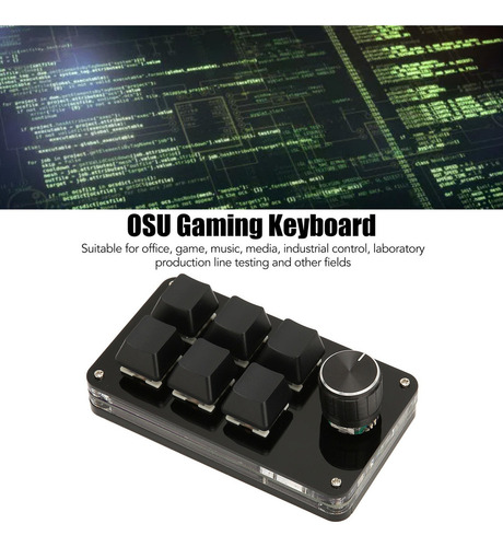 - Teclado Programable 6 Teclas Mini Teclado Usb Diy Rgb