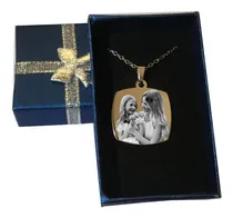 Comprar Fotomedallas Cuadradas Con Bordes+frase+cadena Personalizado