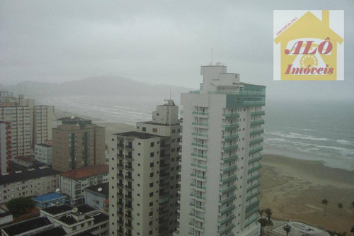 Apartamento Com 3 Dormitórios À Venda, 139 M² Por R$ 672.000,00 - Vila Guilhermina - Praia Grande/sp - Ap0243