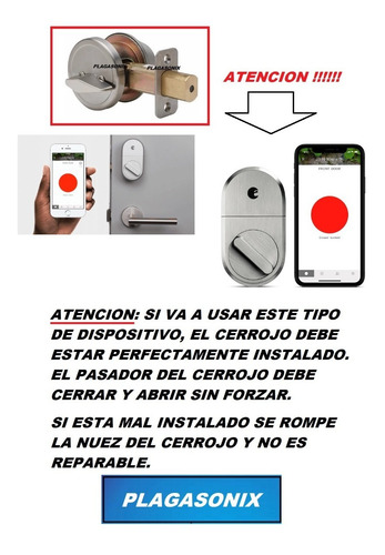 Imagen 6 de 10 de Cerrojo Tipo Americano Antipanico Ideal Adaptar A Celular