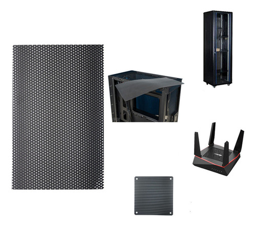 Filtro De Polvo De Malla (bk) Diy Pvc Pc For Caja Fan Co