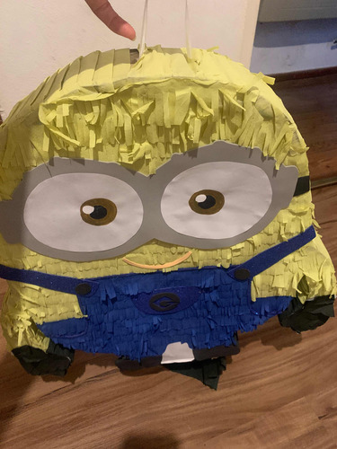 Piñata De Minion Minions Grande Para Cumpleaños (Usado)