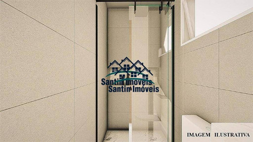 Cobertura Com 2 Dormitórios À Venda, 86 M² Por R$ 320.000,00 - Vila Junqueira - Santo André/sp - Co0461