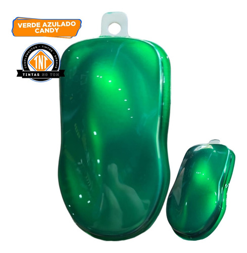 Tinta Automotiva Candy Verde Azulado 900ml + Base Alumin