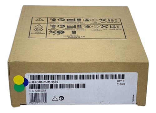 6es7 315-2fj14-0ab0 Clp S7-300 Cpu315f-2 Pn/dp Siemens