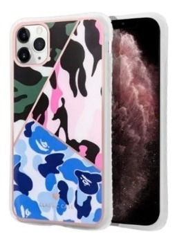 Funda Para iPhone 11 Pro Max Azul + Rosa