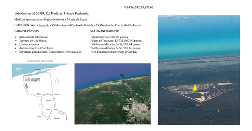 Terreno Comercial De 2,241m2, Cd. Maderas Península, Mérida Yucatán