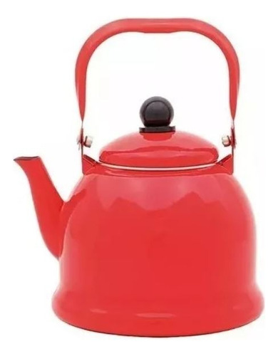 Chaleira Retrô Vintage Ferro Esmaltado 1700ml Mimo Style Cor
